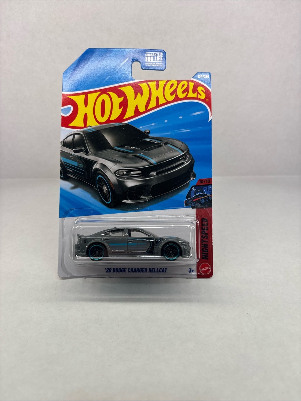 Mattel Hot Wheels Packaging Backing Card - Beige and Black Print
